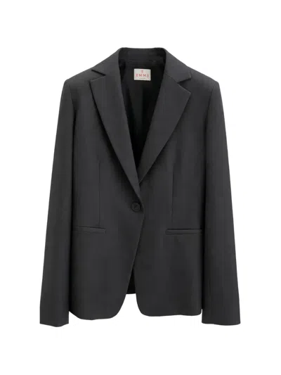 Marella Single-breasted Notch-lapel Blazer In Gray