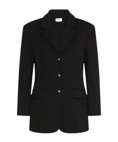 Marella Single-breasted Stretch Jersey Blazer - Black