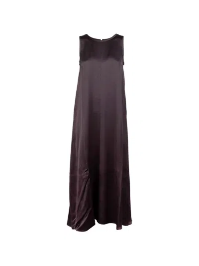 Marella Sleeveless Midi Dress In Brown