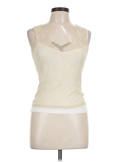 Pre-owned Marella Sleeveless Top Ivory Halter Neckline Tops