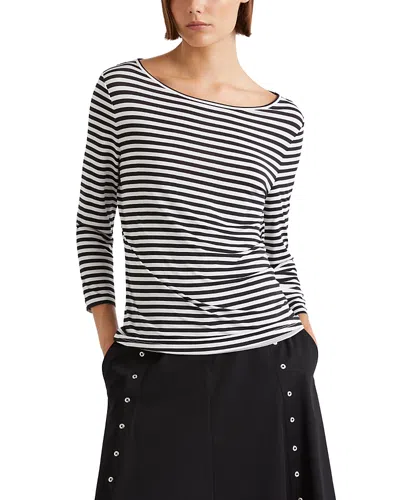 Marella Slim Boat Neck Top In Green