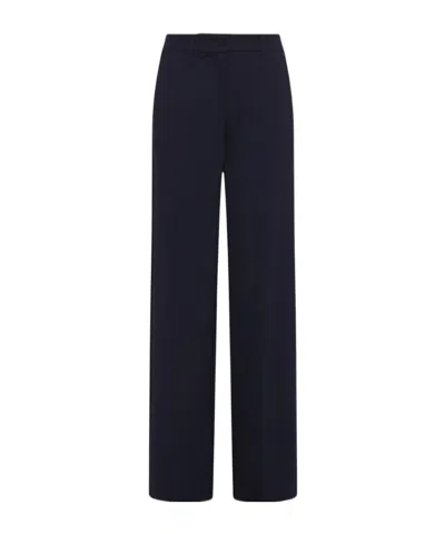 Marella Slim-fit Jersey Trousers - Navy In Blue