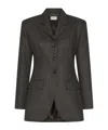 Marella Slim-fit Three-button Blazer In Brown