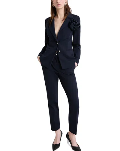 Marella Slim Pressed Pants In Blue