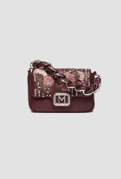 Marella Small Muse Bag With Bordeaux Embroidery In Other