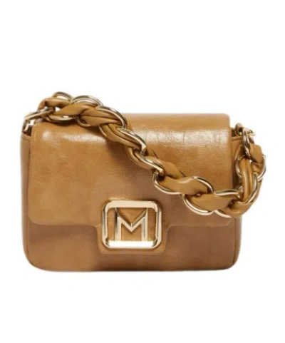 Marella Small Reptile-print Le Muse Bag - Tobacco In Brown