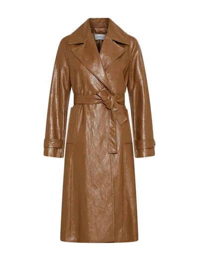 Marella Soledad Overcoat Tobacco In Brown