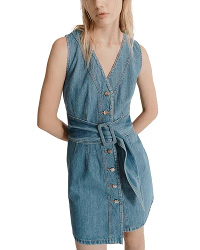 Marella Sport Avocado Denim Dress In Blue Jeans