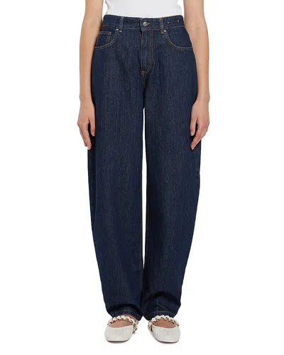 Marella Sport Barrel Jeans In Midnightblue