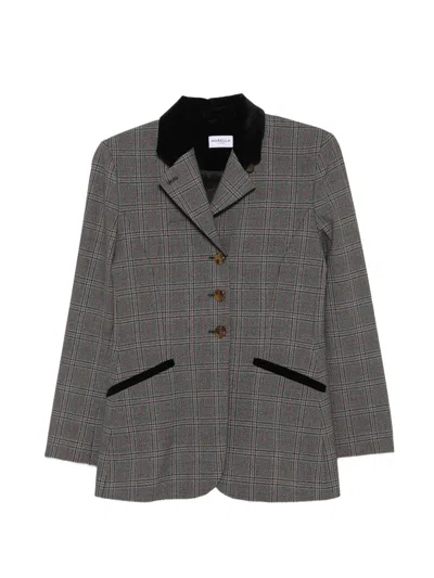 Marella Sport Blazer In Twill Stretch Con Dettagli In Velluto