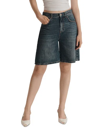 Marella Sport Denim Shorts In Ultramarin