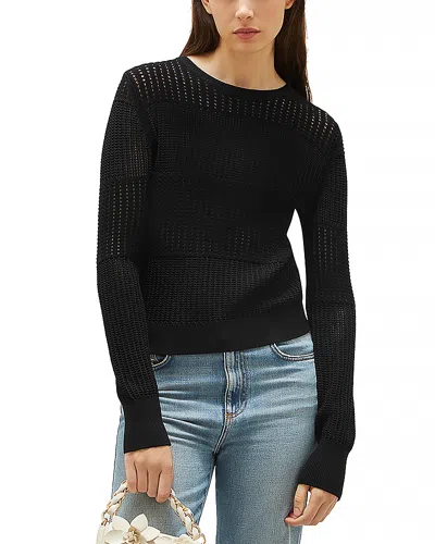 Marella Sport James Open Stitch Sweater In Black