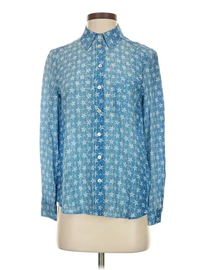 Pre-owned Marella Sport Long Sleeve Blouse In Blue