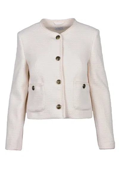 Marella Sport Sport Bouclé Jacket - White