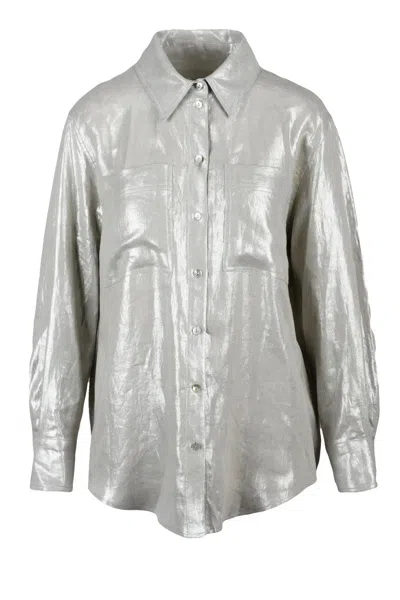 Marella Sport Sport Linen Shirt - Silver