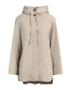 Marella Sport Woman Coat Sand Size 12 Polyamide, Cotton In Beige