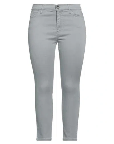 Marella Sport Woman Jeans Light Grey Size 14 Lyocell, Cotton, Polyester, Elastane