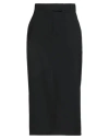Marella Sport Woman Midi Skirt Black Size 4 Polyester, Virgin Wool, Elastane In Black