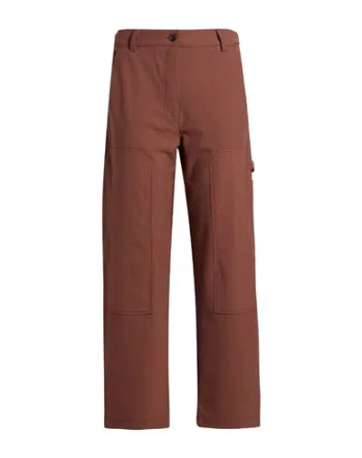 Marella Sport Woman Pants Brown Size 8 Polyester, Virgin Wool, Elastane