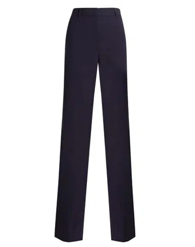 Marella Sport Woman Pants Midnight Blue Size 12 Polyester, Virgin Wool, Elastane