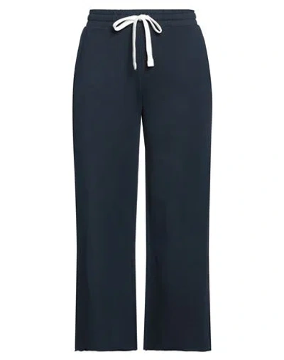 Marella Sport Woman Pants Midnight Blue Size Xl Cotton