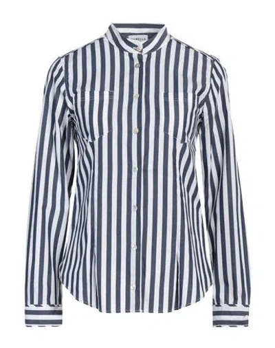 Marella Sport Woman Shirt Midnight Blue Size 14 Cotton