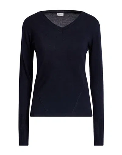 Marella Sport Woman Sweater Midnight Blue Size S Virgin Wool
