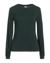 Marella Sport Woman T-shirt Dark Green Size M Viscose, Elastane