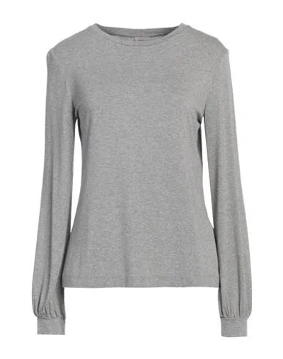 Marella Sport Woman T-shirt Grey Size L Viscose, Elastane