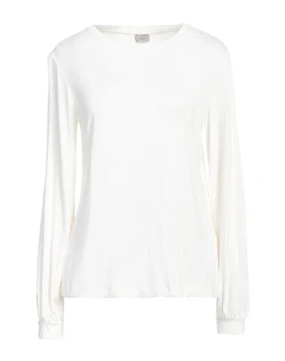 Marella Sport Woman T-shirt Ivory Size L Viscose, Elastane In White