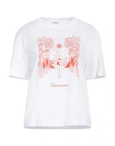 Marella Sport Woman T-shirt White Size S Cotton