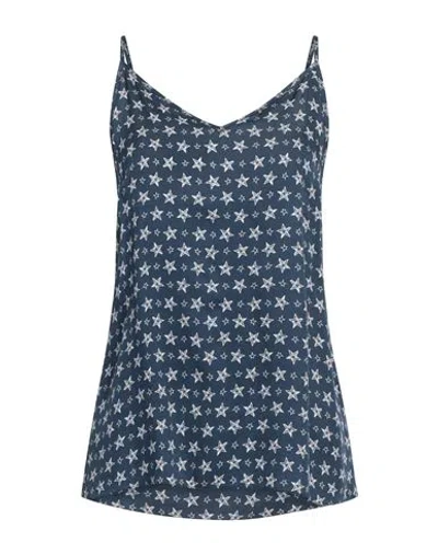 Marella Sport Woman Top Navy Size 10 Viscose