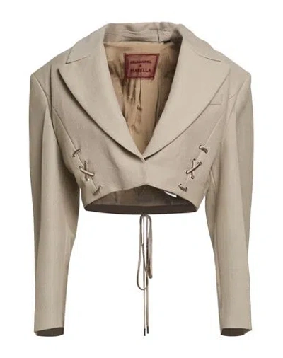 Marella Stella Maxwell X  Woman Blazer Khaki Size 6 Virgin Wool, Viscose In Multi