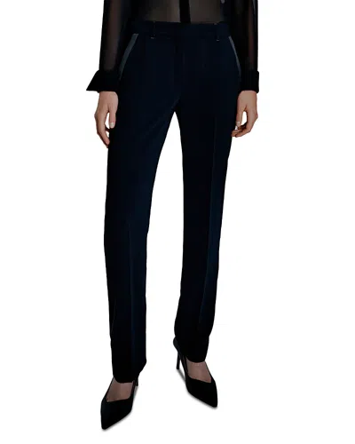 Marella Straight Belted Pants In Black