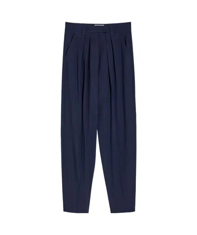 Marella Straight Casual Pants In Black