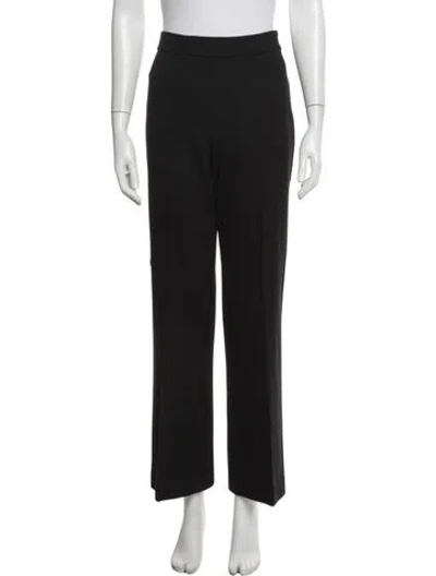 Pre-owned Marella Straight Leg Pants In Black