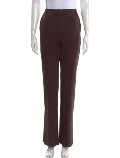 Pre-owned Marella Straight Leg Pants In Brown
