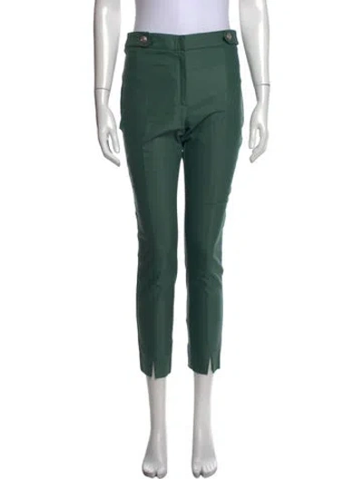 Pre-owned Marella Straight Leg Pants In Green