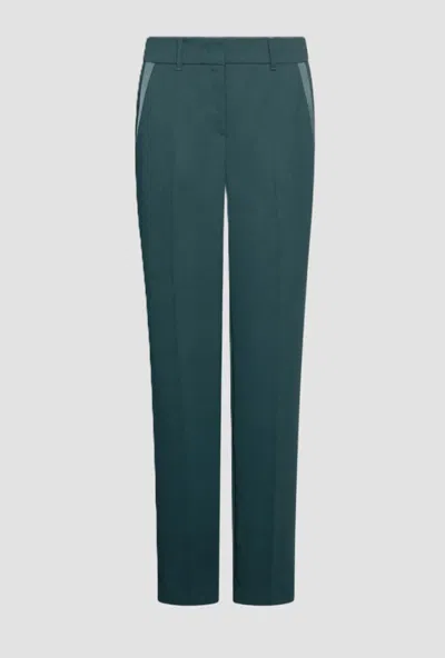 Marella Straight Leg Pants Woman Blue Peacock In Green