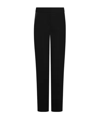 Marella Straight-fit Envers Satin Trousers In Black