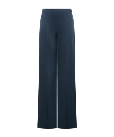 Marella Straight-leg Casual Trousers In Blue