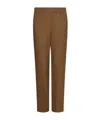 Marella Stretch Fabric Chino Trousers In Brown