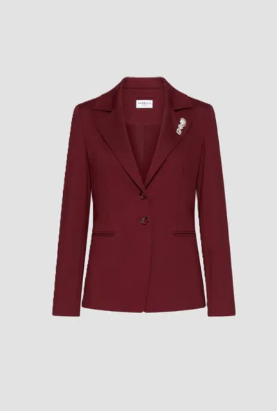 Marella Stretch Fit Woman Burgundy In Red