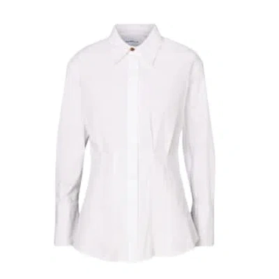 Marella Stretch Fitted Cotton Shirt In White