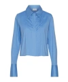 Marella Stretch Poplin Shirt In Blue