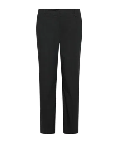 Marella Stretch Poplin Trousers In Black