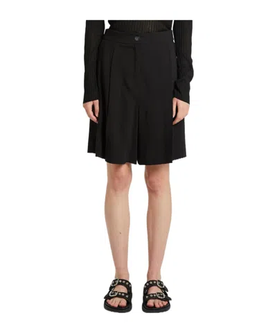 Marella Stretch Viscose And Linen Bermuda Shorts