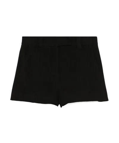 Marella Stretch Viscose And Linen Micro Pants In Black