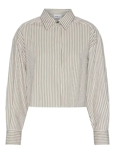 MARELLA STRIPED CROPPED SHIRT