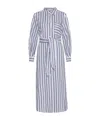 Marella Striped-pattern Belted Shirt-dress In Blue